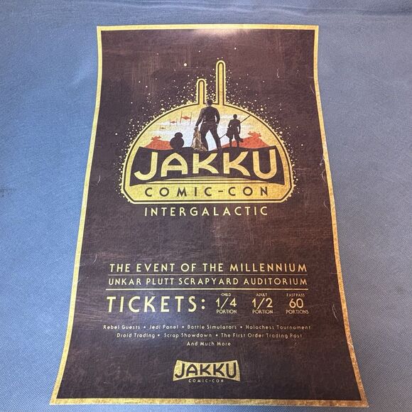 SDCC Promotional Poster Jakku Comic-Con Intergalactic 2016 - 16x11 Star Wars - Picture 1 of 12